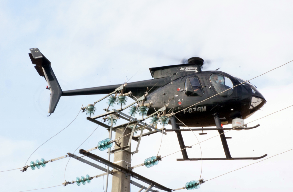 Inspection Réseaux Electriques en hélicoptère
