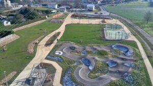 Vue aérienne du terrain de Loisirs